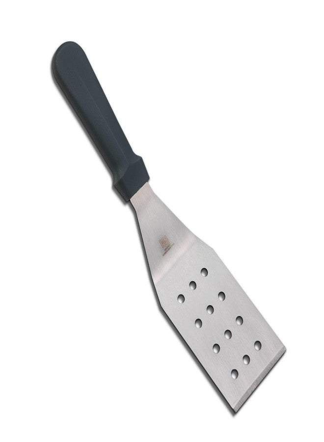 HS WORLD OF HORECA ESSENTIALS HS 12 Inch Professional Kitchen Square Edge Turner | Medium Handle | Heavy Duty Metal Spatula with Beveled Edges | SUS420J2 Stainless Steel for Grills, Skillets, Burgers - Image 1
